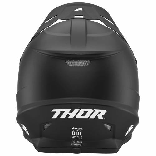 Cască Enduro - Cross THOR SECTOR SOLID · Negru 