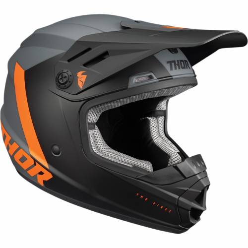 Cască Enduro - Cross Copii THOR SECTOR CHEV · Negru / Portocaliu / Gri 