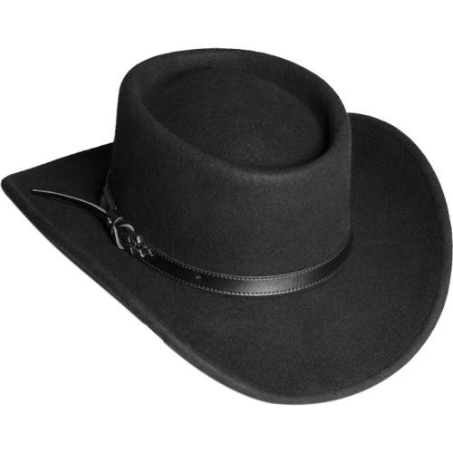 Pălărie Cowboy din Lână WILD WEST BAD BEAT · Negru 