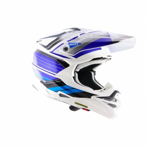 Cască Enduro Off-Road SHOEI VFX-WR Pinnacle TC-2 · Alb / Negru / Albastru 