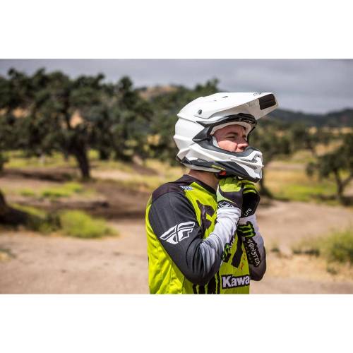 Cască Enduro Off-Road SHOEI VFX-WR Pinnacle TC-2 · Alb / Negru / Albastru 