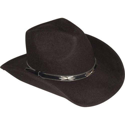 Pălărie Cowboy din Lână WILD WEST HUT43308 · Maro 