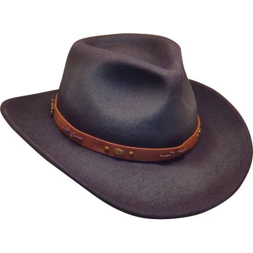 Pălărie Cowboy din Lână WILD WEST HUT46609 · Antracit 