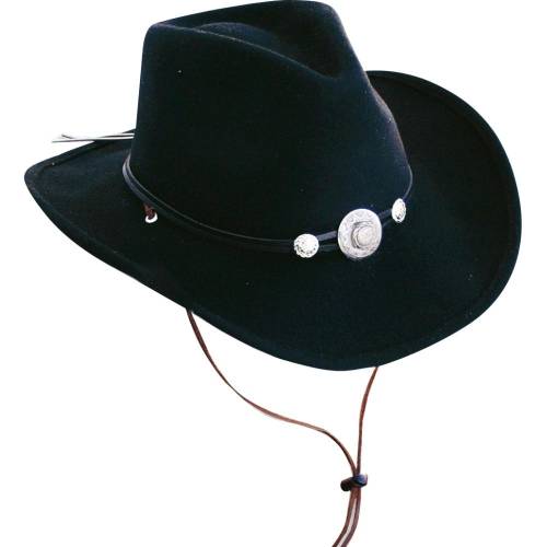 Pălărie Cowboy din Lână WILD WEST IDAHO · Negru 