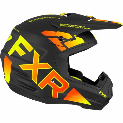 Cască Enduro - Cross - Snowmobil FXR RACING TORQUE TEAM · Negru / Roșu / Galben 