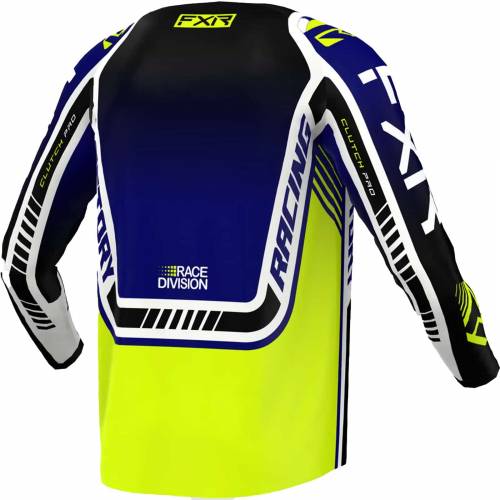 Tricou Enduro FXR RACING CLUTCH PRO MX · Albastru / Alb / Negru / Galben-Fluo 