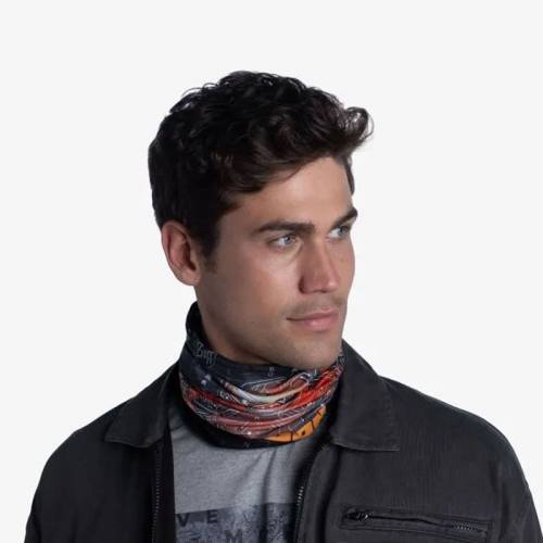 Bandană tubulară multifunctională BUFF ORIGINAL ECOSTRETCH ARC REACTOR · Negru / Roșu 