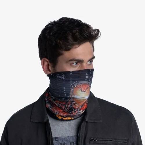 Bandană tubulară multifunctională BUFF ORIGINAL ECOSTRETCH ARC REACTOR · Negru / Roșu 