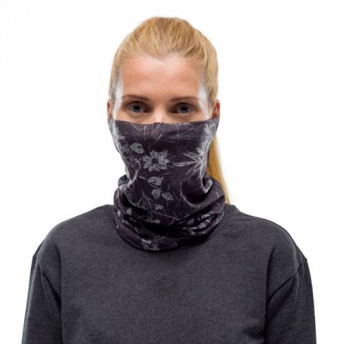 Bandană tubulară multifunctională BUFF ORIGINAL ECOSTRETCH AYAME GRAPHITE · Negru / Gri 