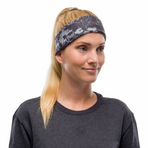 Bandană tubulară multifunctională BUFF ORIGINAL ECOSTRETCH AYAME GRAPHITE · Negru / Gri 