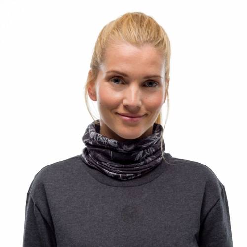 Bandană tubulară multifunctională BUFF ORIGINAL ECOSTRETCH AYAME GRAPHITE · Negru / Gri 