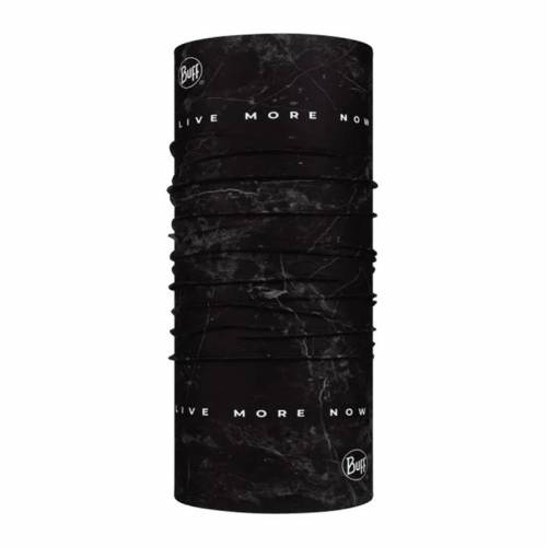 Bandană tubulară multifunctională BUFF ORIGINAL ECOSTRETCH JAY LIVE MORE NOW · Negru / Gri 