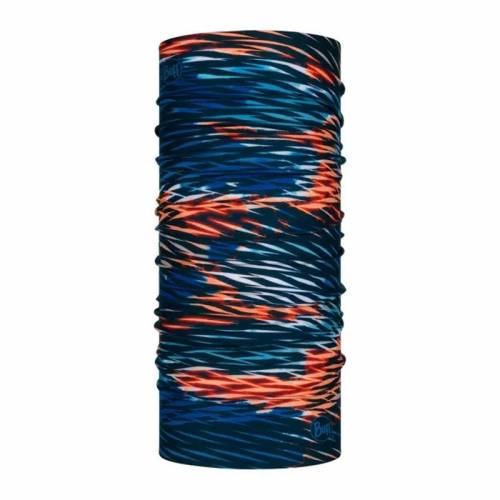 Bandană tubulară multifunctională BUFF ORIGINAL ECOSTRETCH VENEER BLUE · Albastru / Roșu 