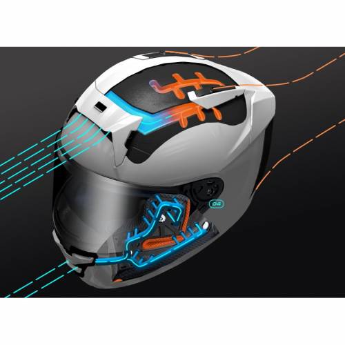 Cască Moto Integrală SHOEI X-SPR PRO A.MARQUEZ73 V2 TC-2 · Albastru / Alb 