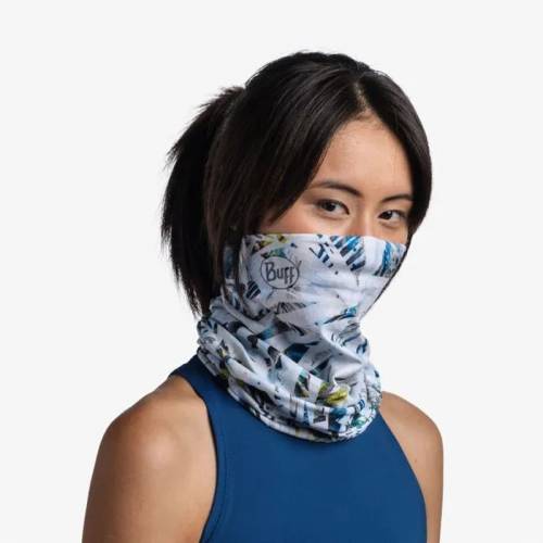 Bandană tubulară multifunctională BUFF COOLNET UV+ IPE MULTI · Alb / Albastru 