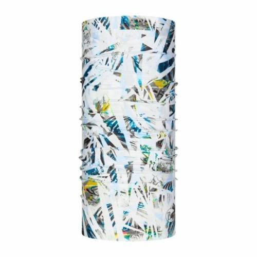 Bandană tubulară multifunctională BUFF COOLNET UV+ IPE MULTI · Alb / Albastru 