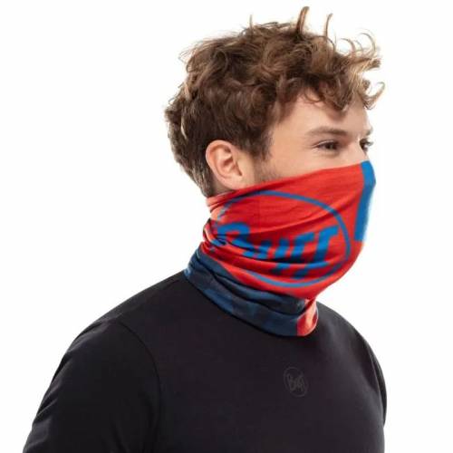 Bandană tubulară multifunctională BUFF COOLNET UV+ BASES MULTI · Roșu / Albastru 