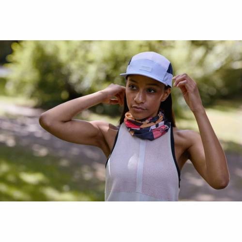 Bandană tubulară multifunctională BUFF COOLNET UV+ W-RETRO MULTI · Negru / Bej / Maro 
