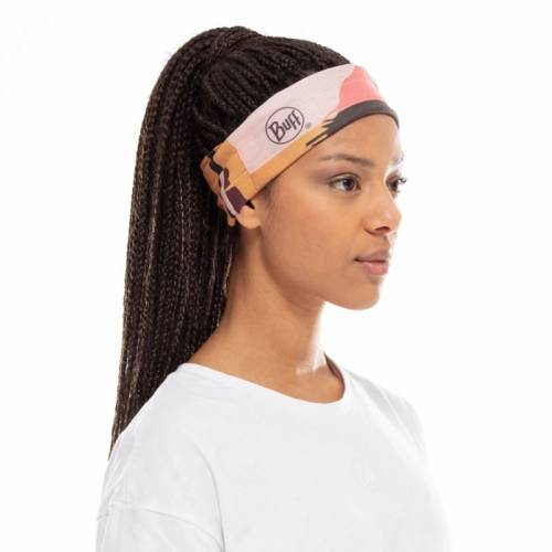 Bandană tubulară multifunctională BUFF COOLNET UV+ W-RETRO MULTI · Negru / Bej / Maro 
