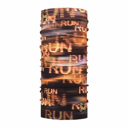 Bandană tubulară multifunctională BUFF ORIGINAL ECOSTRETCH RUN MULTI · Portocaliu / Negru 