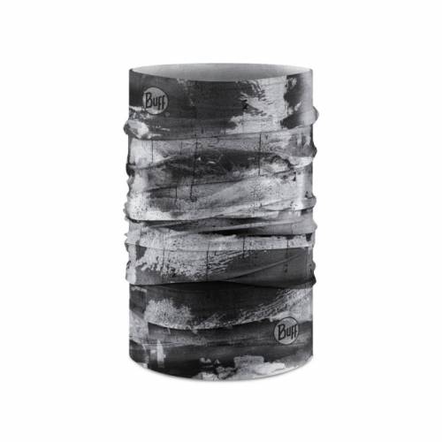 Bandană tubulară multifunctională BUFF ORIGINAL ECOSTRETCH GEOELENS BLACK · Negru / Gri 