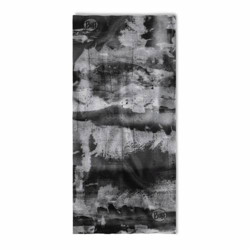 Bandană tubulară multifunctională BUFF ORIGINAL ECOSTRETCH GEOELENS BLACK · Negru / Gri 