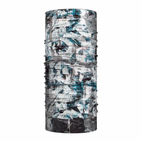 Bandană tubulară multifunctională BUFF ORIGINAL ECOSTRETCH SILVERY GREY · Gri / Alb / Albastru 