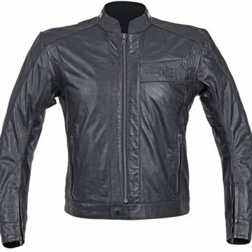 Geacă Moto de Vară din Piele Naturală SIXGEAR ORLANDO · Negru