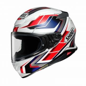 Cască Moto Integrală SHOEI NXR2 Prologue TC-10 · Alb / Roșu / Albastru