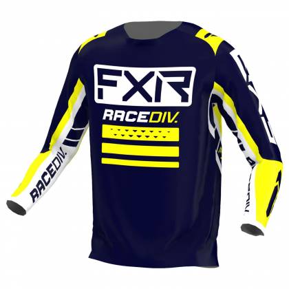 Tricou Enduro Copii FXR RACING CLUTCH PRO MX · Albastru / Alb / Galben 