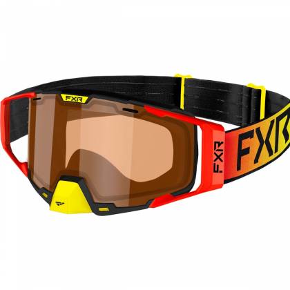 Ochelari Enduro FXR RACING COMBAT MX · Roșu / Galben / Portocaliu