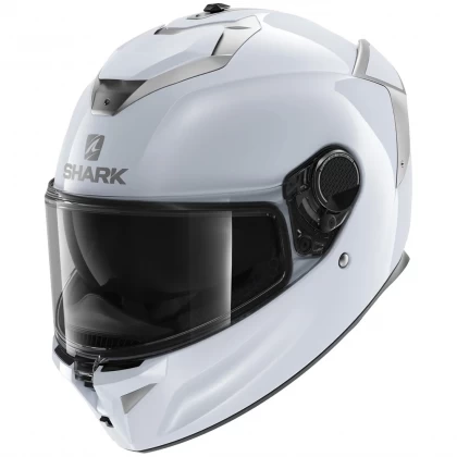 Cască Moto Integrală SHARK SPARTAN GT BCL. MICR. BLANK · Alb / Argintiu