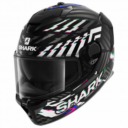 Cască Moto Integrală SHARK SPARTAN GT BCL. MICR. E-BRAKE MAT · Negru / Alb / Albastru