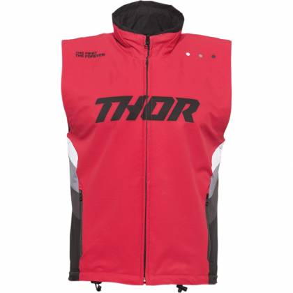 Vestă Enduro - Cross THOR WARM UP · Roșu / Negru