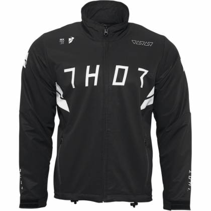 Geacă Enduro - Cross THOR WARM UP · Negru / Alb