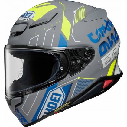 Cască Moto Integrală SHOEI NXR2 Accolade TC-10 · Gri / Albastru
