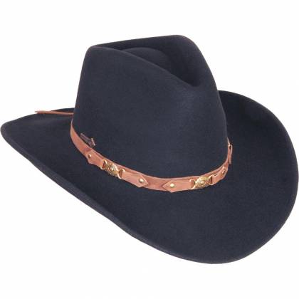 Pălărie Cowboy din Lână WILD WEST BANDIT · Negru 