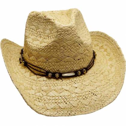 Pălărie Cowboy din Paie WILD WEST SH24460 