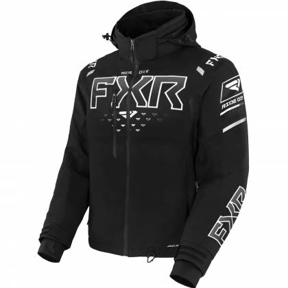 Geacă Snowmobil FXR RACING HELIUM X 2-IN-1 · Negru / Alb