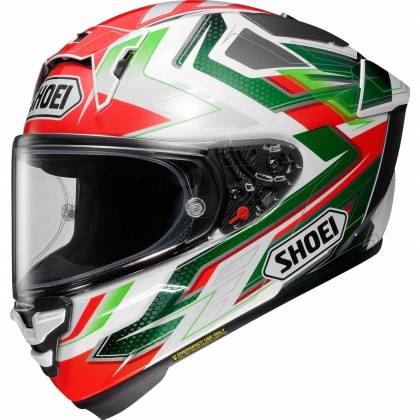 Cască Moto Integrală SHOEI X-SPR PRO Escalate TC-4 · Roșu / Alb / Verde