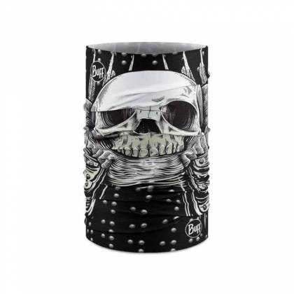 Bandană tubulară multifunctională BUFF ORIGINAL ECOSTRETCH N-TRIBE BLACK · Negru / Gri