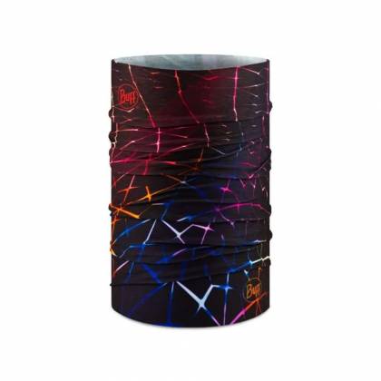 Bandană tubulară multifunctională BUFF ORIGINAL ECOSTRETCH OXALIS MULTI · Negru / Albastru / Roșu