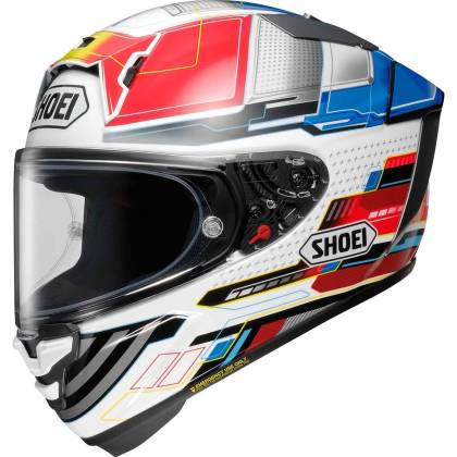 Cască Moto Integrală SHOEI X-SPR PRO Proxy TC-10 · Alb / Roșu / Albastru