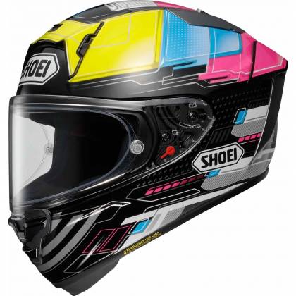 Cască Moto Integrală SHOEI X-SPR PRO Proxy TC-11 · Negru / Galben / Albastru / Roz