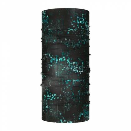 Bandană tubulară multifunctională BUFF COOLNET UV+ SPECKLE BLACK · Negru / Verde