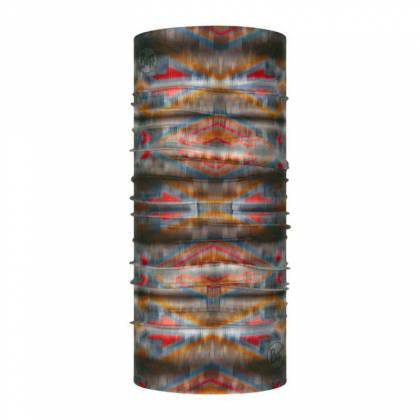 Bandană tubulară multifunctională BUFF COOLNET UV+ WILD MULTI · Gri / Roșu / Portocaliu