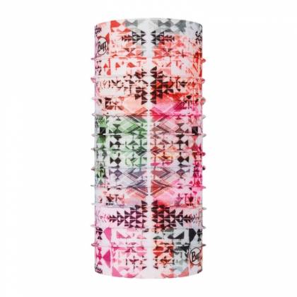 Bandană tubulară multifunctională BUFF COOLNET UV+ AZIR MULTI · Gri / Portocaliu / Roz