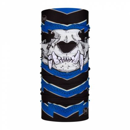 Bandană tubulară multifunctională BUFF ORIGINAL ECOSTRETCH T-KNUCKLE BLUE 