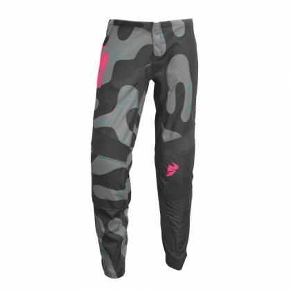 Pantaloni Enduro – Cross Damă THOR SECTOR DISGUISE 2023 · Gri / Roz