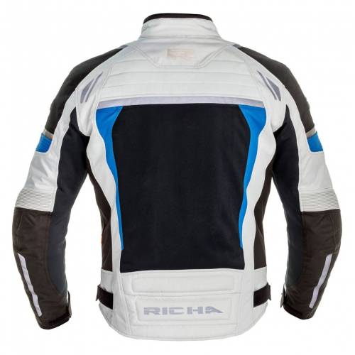 Geacă Moto din Textil RICHA AIRSTREAM-X · Alb / Negru / Albastru 